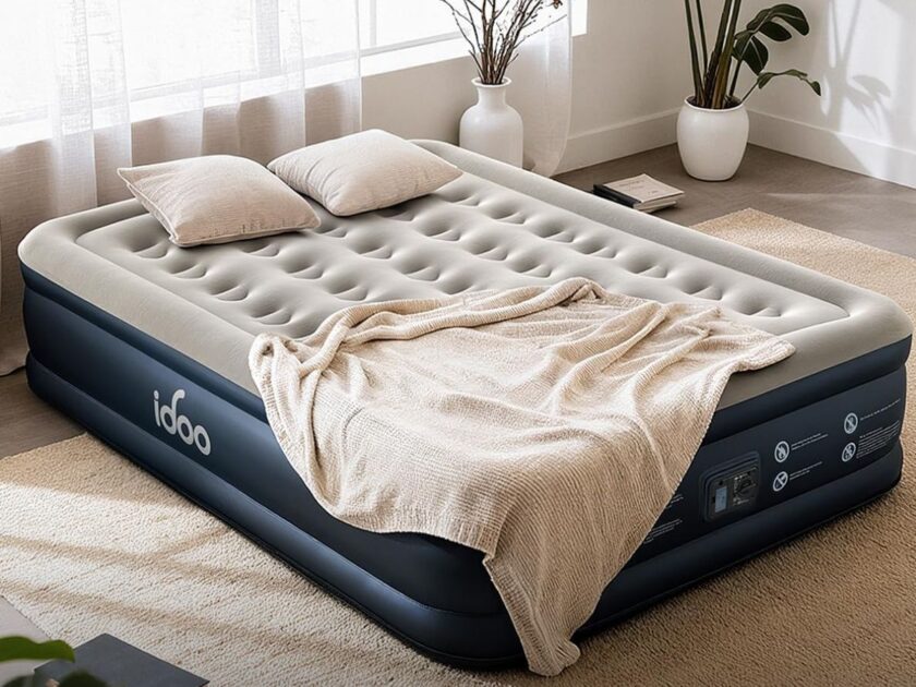 18-Inch Raised Queen Air Mattress with Built-In Pump  Only $69.xx on Amazon (Reg. $116)
