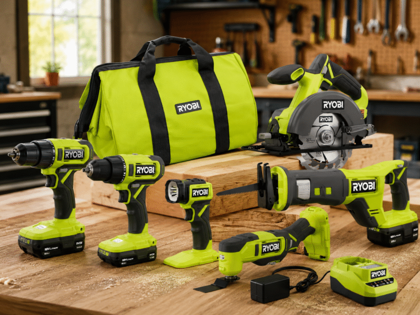 Ryobi ONE+ 18V Cordless 6-Tool Combo Kit Only $199 at Home Depot ($554 Value)
