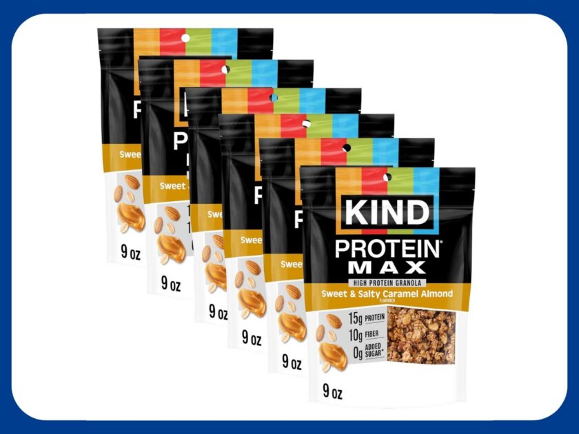 KIND Protein MAX Granola, 6 Pack Only $11.xx on Amazon (Reg. $31) – Sweet & Salty Caramel Almond