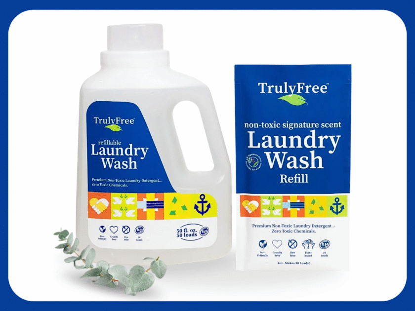 Non-Toxic Laundry Wash (50 Loads) + Refillable Jug Only $5 (Reg $25)!