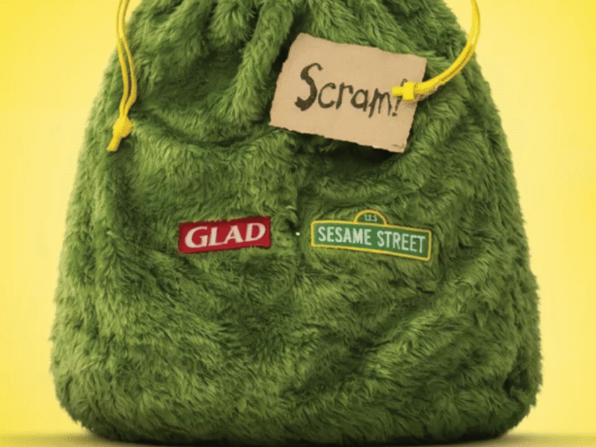 100 Winners get a “Grouch” Bag in The Glad x Target Sweeps!