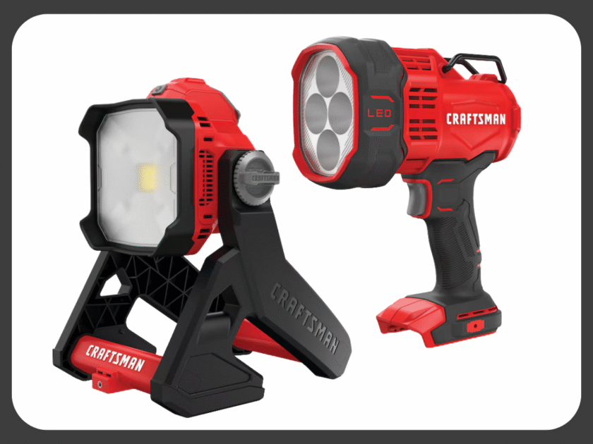 CRAFTSMAN V20 20-Volt Max Lithium Ion Work Lights From $49.xx at Lowe’s (Reg $89+)!
