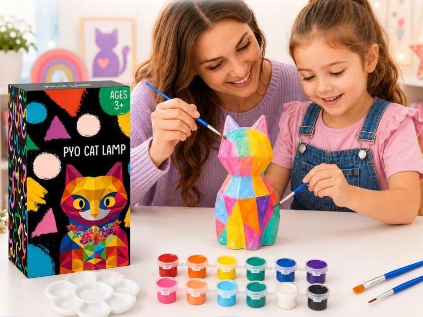 Goodyking Paint Your Own Cat Lamp Kit for Kids Only $9.xx (Reg. $19)