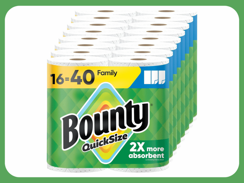 Bounty Paper Towels 16 Family Rolls $40 on Amazon (Reg $45+)