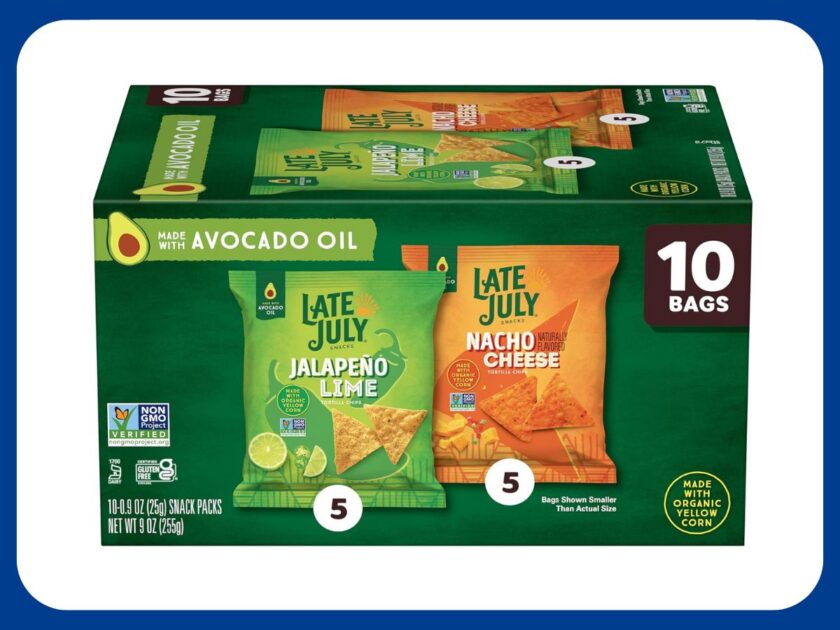 Late July Snacks Variety Pack Tortilla Chips, 10 Count Only $11.xx (Reg. $15) – Extra $10 Off $30 When You Buy 2