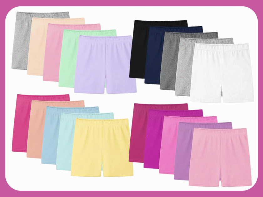 Girls Bike Shorts 10-Pack Just $16.xx on Amazon (Reg. $30)- Less Than $2 Each!