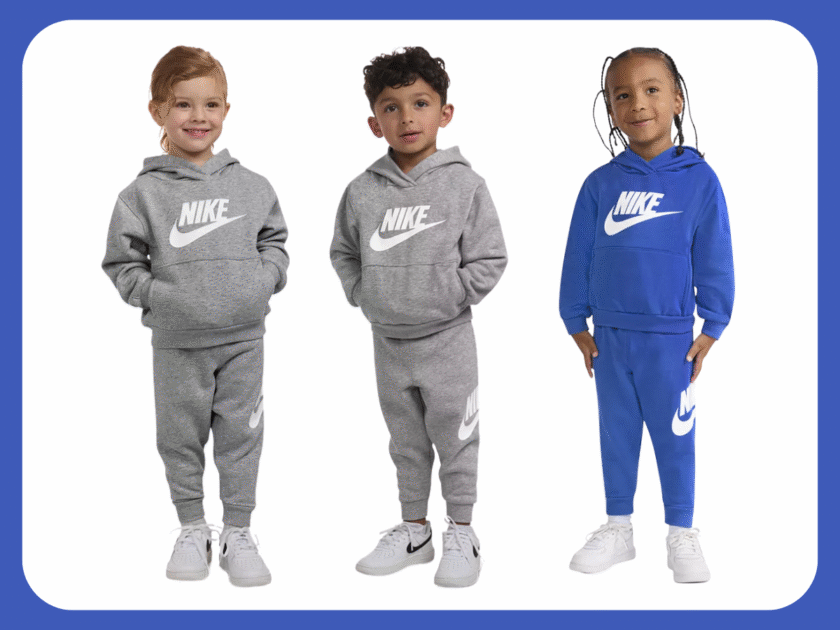 GO! $17 Nike Boys’ and Girls’ Toddler 2T-4T Pullover Hoodie and Pants Set (Reg $60)