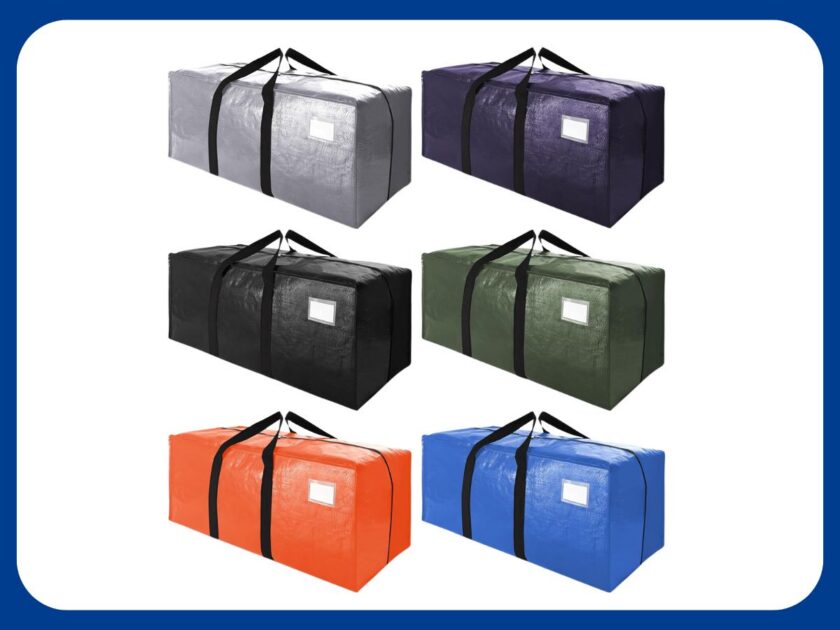 Heavy Duty Extra Large Moving Bags with Backpack Straps, 6 Pack Only $19.xx (Reg. $39)