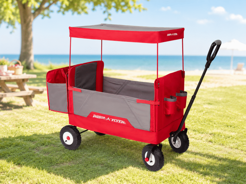 Radio Flyer, 3-in-1 All-Terrain EZ Fold Wagon with Canopy $90 (Reg.$168)