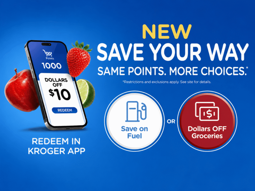 Kroger Just Upgraded Rewards — Redeem Your Points for Groceries OR Gas!