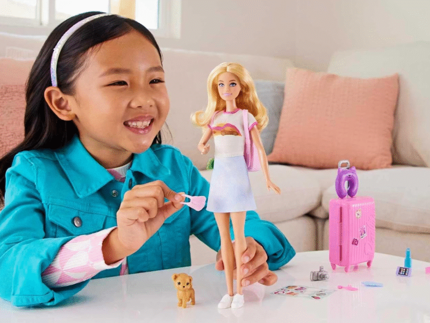 Barbie Doll Travel Set with Puppy &10pcs Only $10.xx on Amazon (Reg $25)