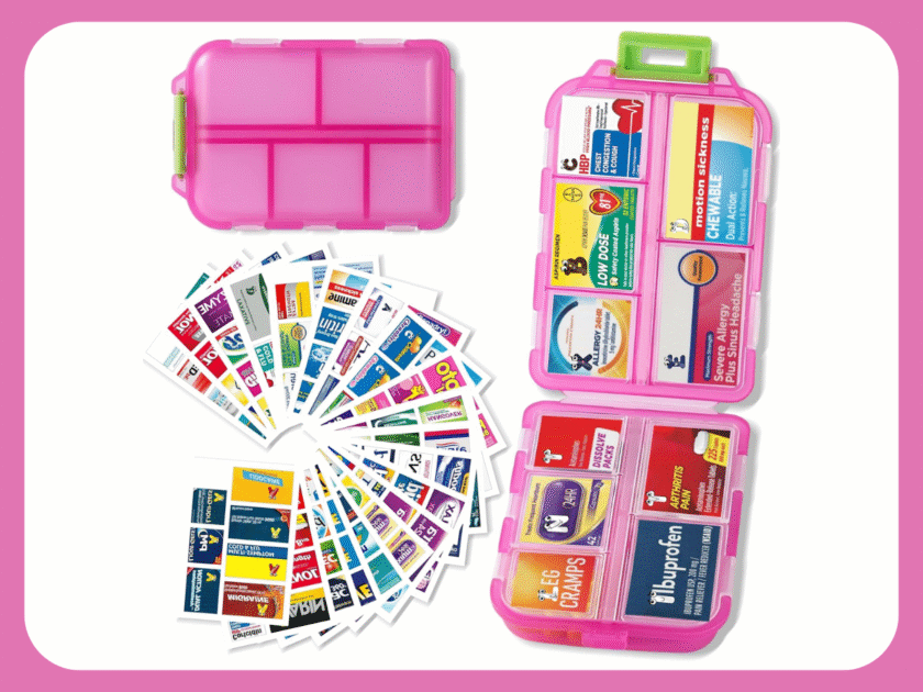 Pill Organizer with Medicine Labels Only $4.xx on Amazon (Reg $7) – Viral on Tik Tok!