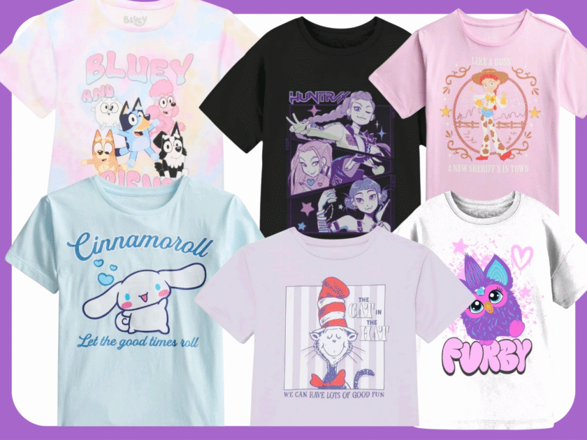 Girls Character T-shirts as low as $4.50 at Walmart!