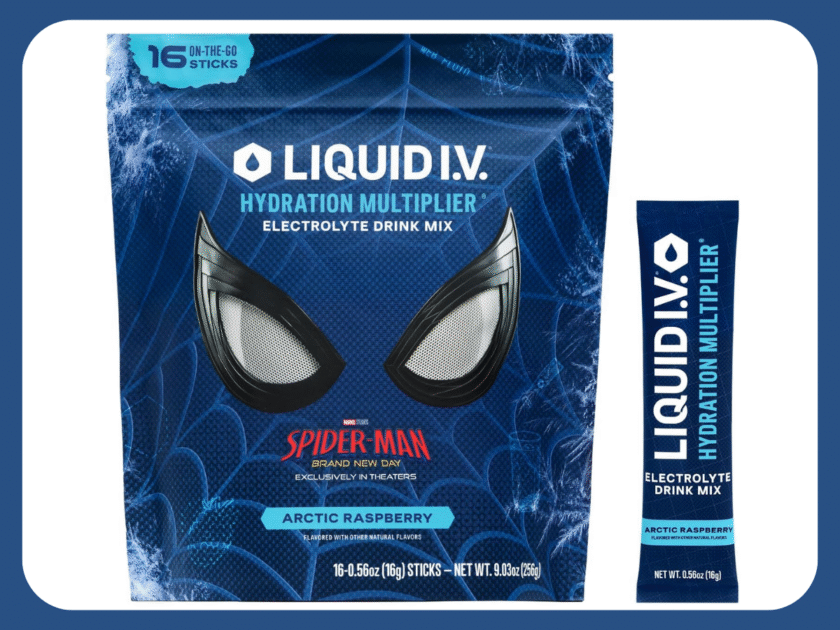 Liquid I.V. Hydration Multiplier Limited Edition Spider-Man Arctic Raspberry Only $17.xx on Amazon (Reg $25)