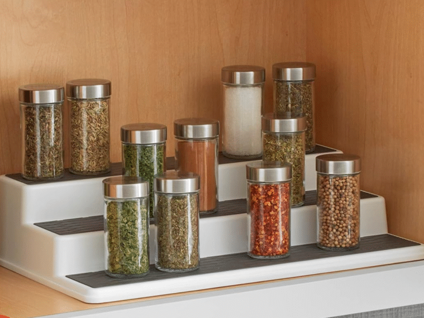Spice Organizer Rack w/ 3-Tiers Only $4.xx on Amazon | Great for Bathrooms & Small Toys Too!