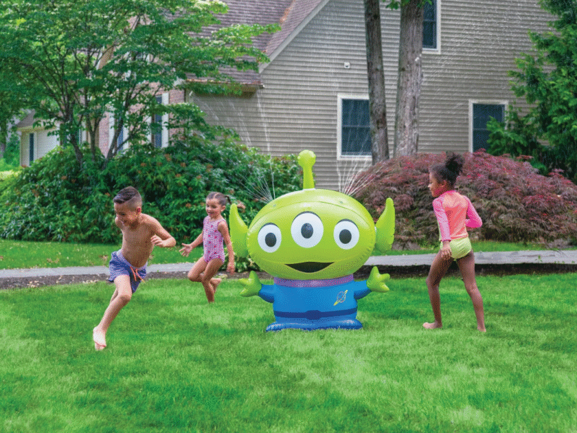 Toy Story Alien 4-Foot Inflatable Sprinkler Only $10! Ooooooh!