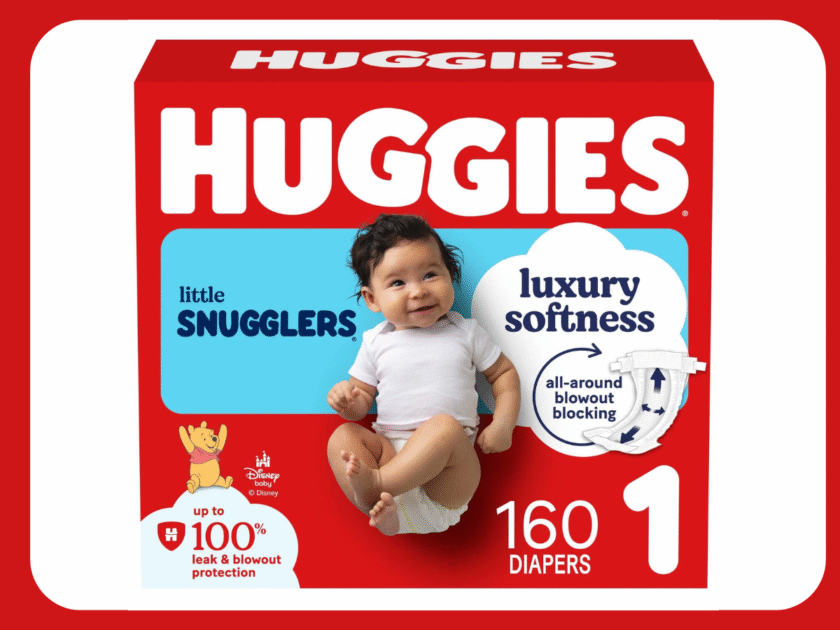 Huggies Little Snugglers Fragrance Free Baby Diapers Size 1 160ct Only $18 at Walmart (Reg $40)