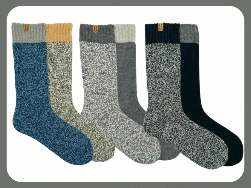 Brookstone Men’s Heat-Retaining Boot Socks 2-Pack Only $4 at Walmart (Reg $10)