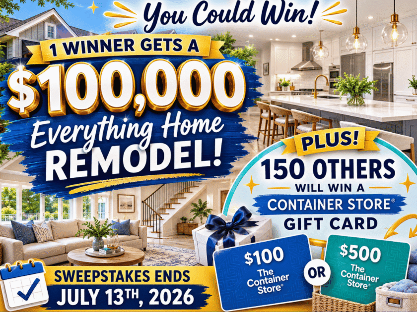 Bed Bath & Beyond’s Legendary Coupon Hunt Sweeps! Win $100,000 Makeover or MORE!