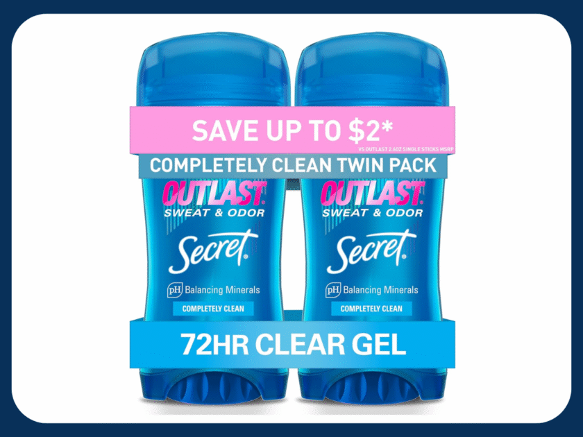 Secret Outlast Clear Gel Antiperspirant Deodorant 2-Pack