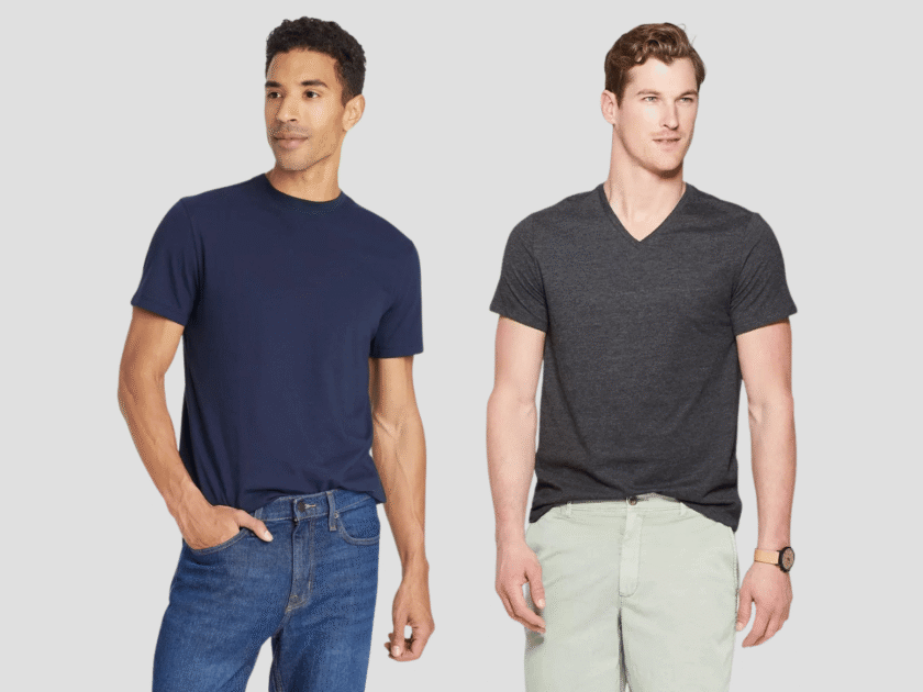 Goodfellow & Co Men's Basic T-Shirts (Crew or V-Neck)