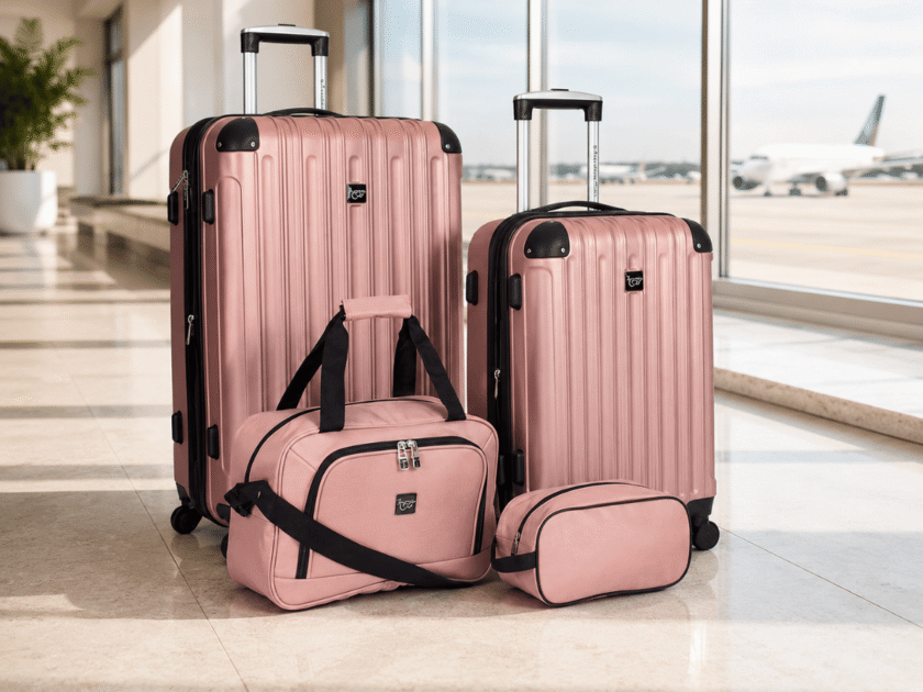 Travelers Club Midtown Hardside 4-Piece Luggage Travel Set Only $49.99