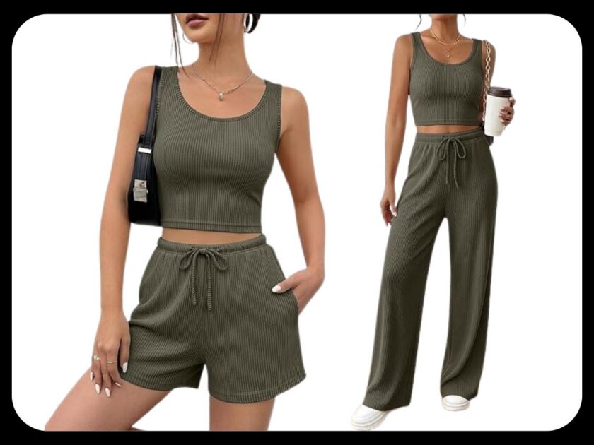 Ekouaer 3 Piece Lounge Set for Women Only $18.xx on Amazon (Reg. $35)