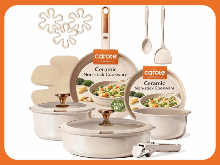Carote 18-Piece Cookware Set Only $49.xx on Amazon (Reg. $100)