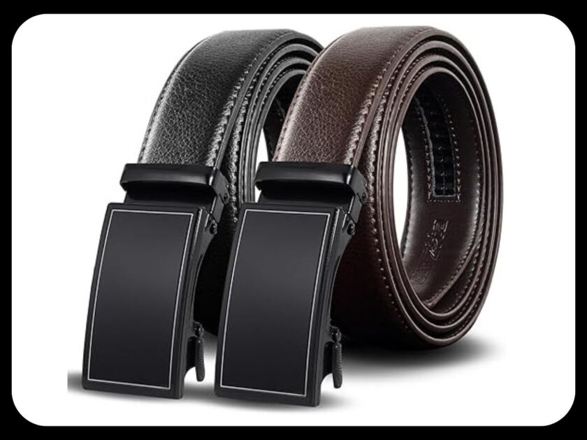 Men’s Leather Ratchet Belts, 2-Pack Only $13.xx on Amazon (Reg. $36)
