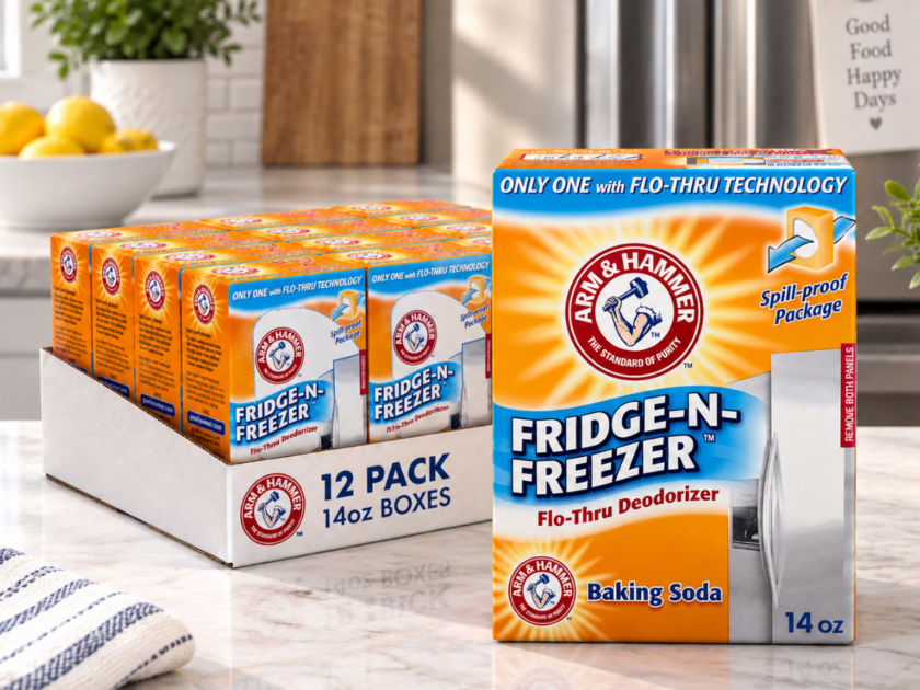 ARM & HAMMER Baking Soda Fridge-n-Freezer Odor Absorber 14 oz 12-Pack Only $7.xx on Amazon