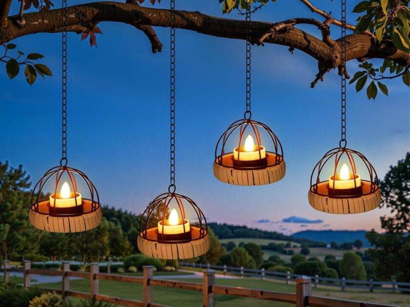 4-Pack Hanging Solar Powered Tea Lights Only $14.xx on Amazon (Reg. $29)
