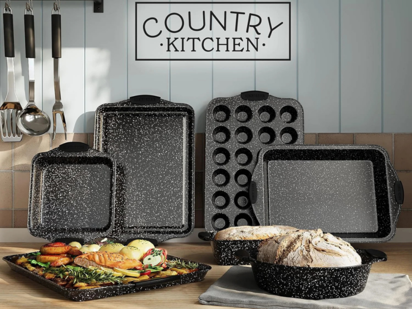 Country Kitchen Nonstick Bakeware Set 10-Pcs Only $22.xx at Walmart (Reg $32)