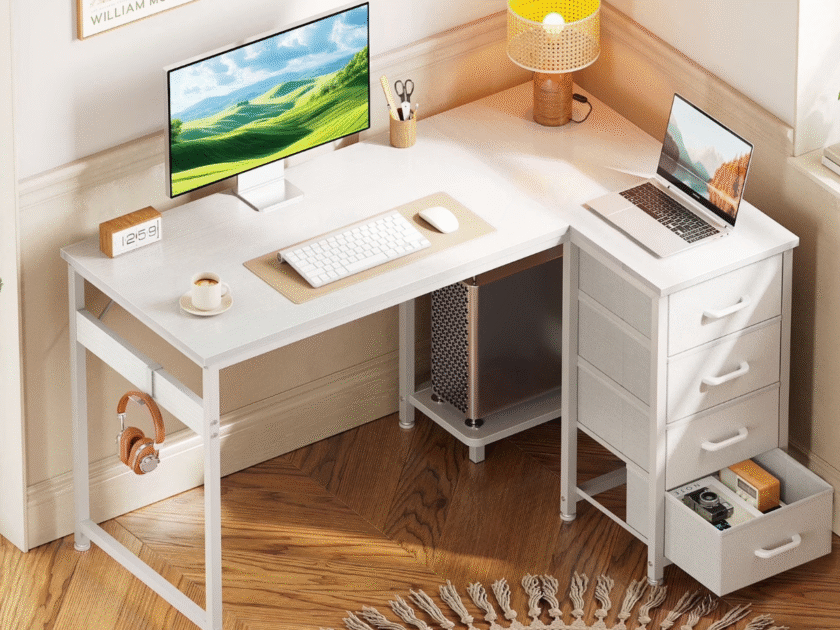 48-Inch Computer Desk w/ 4 Fabric Drawers Just $42.99 at Walmart (Reg. $95)