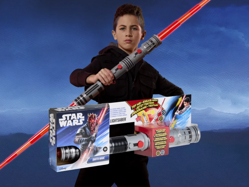 Star Wars Darth Maul Electronic Double-Bladed Lightsaber Just $10 (Reg $35)