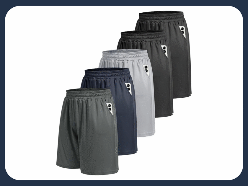 Men’s Athletic Gym Shorts 5-Pack JUST $19.xx on Amazon (Reg. $36)