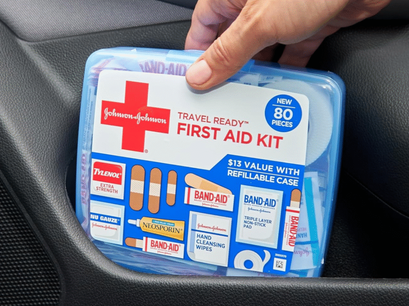 BAND-AID Brand Travel Ready Portable Emergency First Aid Kit Only $5.xx on Amazon (Reg. $15)