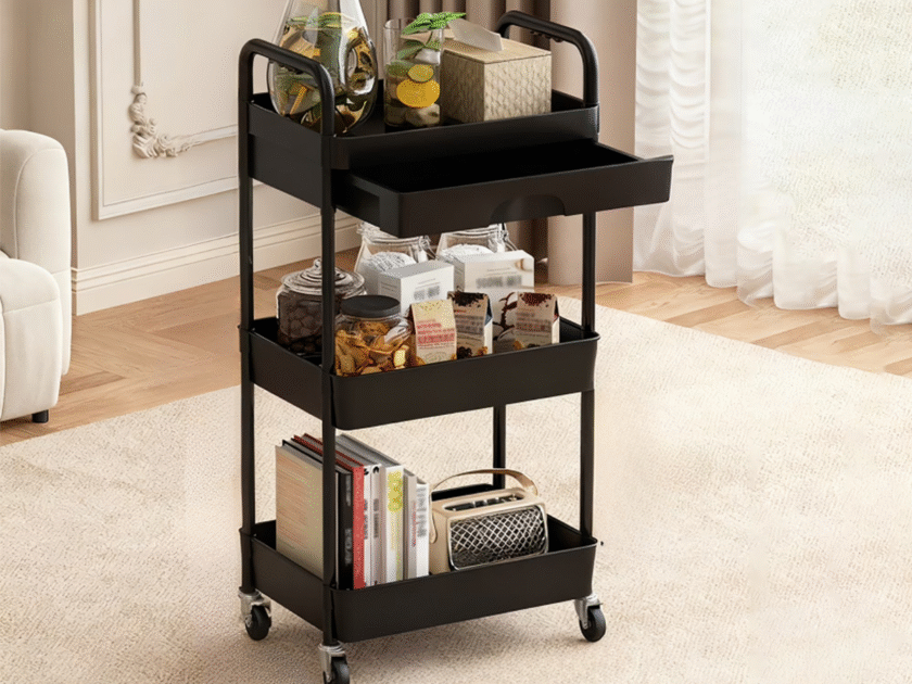 3-Tier Rolling Utility Cart Organizer Just $13 at Walmart