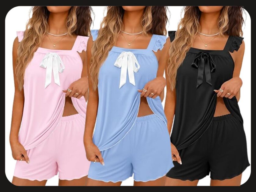Women’s 2 Piece Soft Ruffle Pajamas From $13.xx on Amazon (Reg $23)