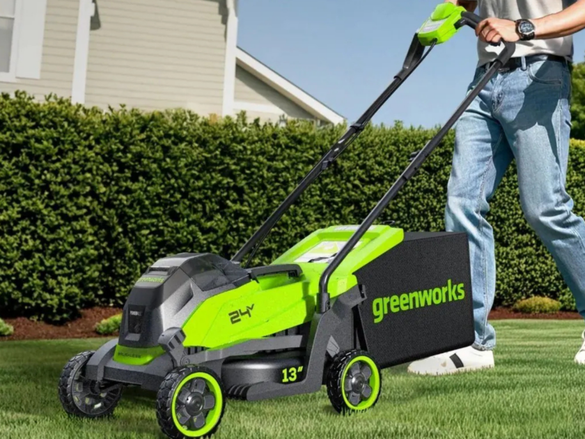Greenworks 24V 13″ Brushless Cordless Lawn Mower w/ Battery Only $149.xx (Reg. $260)