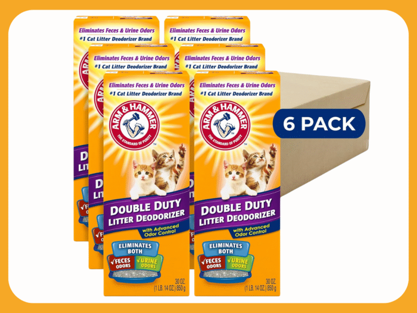 ARM & HAMMER Cat Litter Deodorizer Double Duty 6-Pack $13.xx On Amazon (Reg $30)