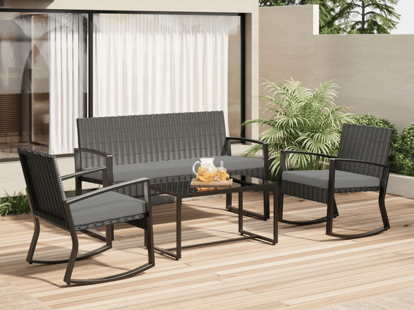 4-Person Wicker Outdoor Patio Set Just $149 Delivered (Reg $575)