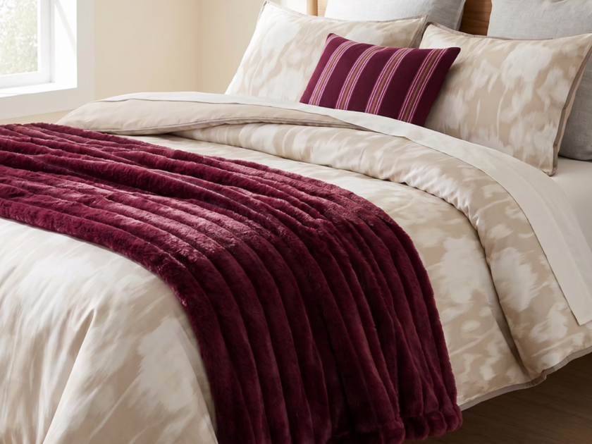 Mainstays Cozy Faux Fur Queen or King Blanket Just $14 (Reg. $30)