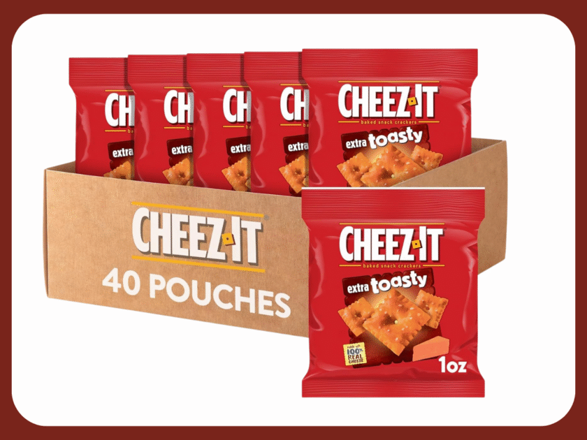 Cheez-It Extra Toasty Cheese Crackers 40-Pouches Only $7.xx On Amazon (Reg $20)