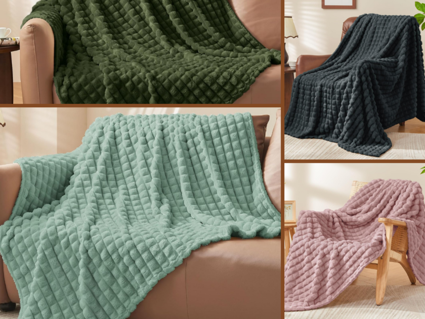Cozy Fleece Throw Blanket From $7.xx on Amazon (Reg. $12+) | Awesome Reviews!