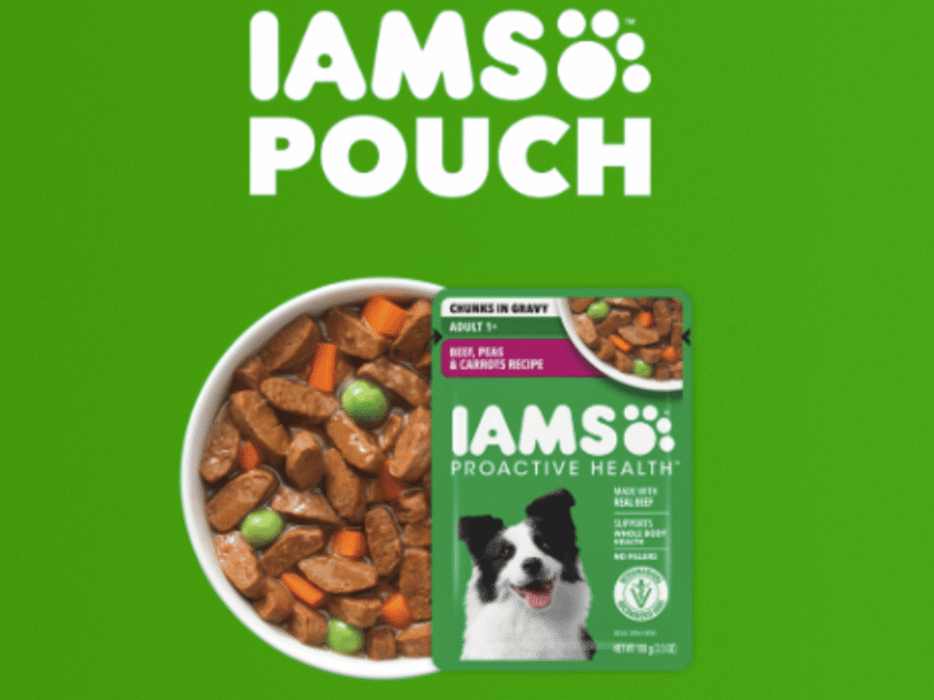 RUN! Free IAMS PROACTIVE HEALTH Wet Pouch Dog Food Sample!