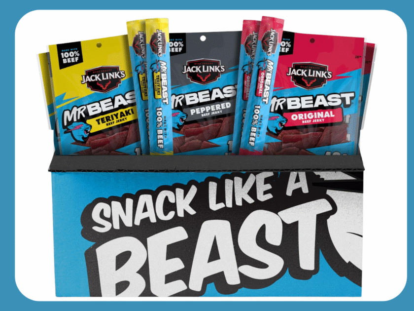 Jack Link’s x MrBeast Beef Jerky and Sticks Variety Pack Only $13.xx on Amazon (Reg $23)