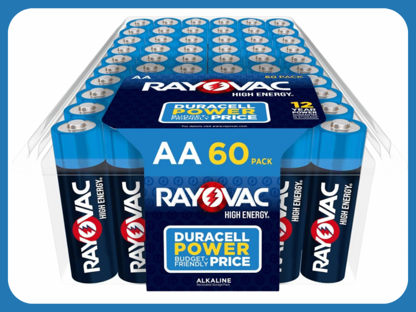 Rayovac AA Batteries 60 Count Only $10.xx On Amazon (Reg. $26)