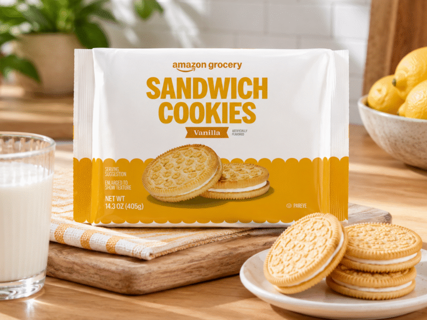 Amazon Grocery Vanilla Sandwich Cookies Only $1.xx!