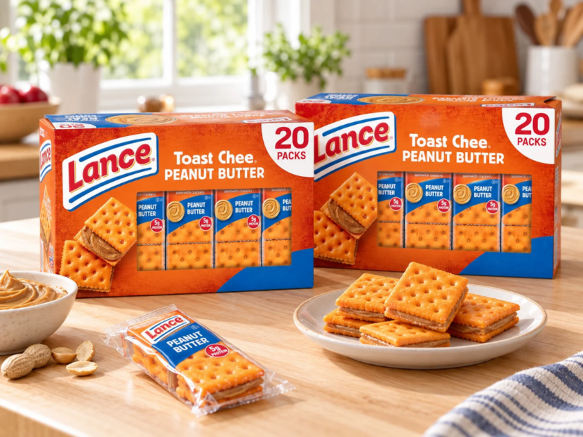 Lance Sandwich Crackers ToastChee Peanut Butter 40 Pack for JUST $8.xx (Reg. $17)