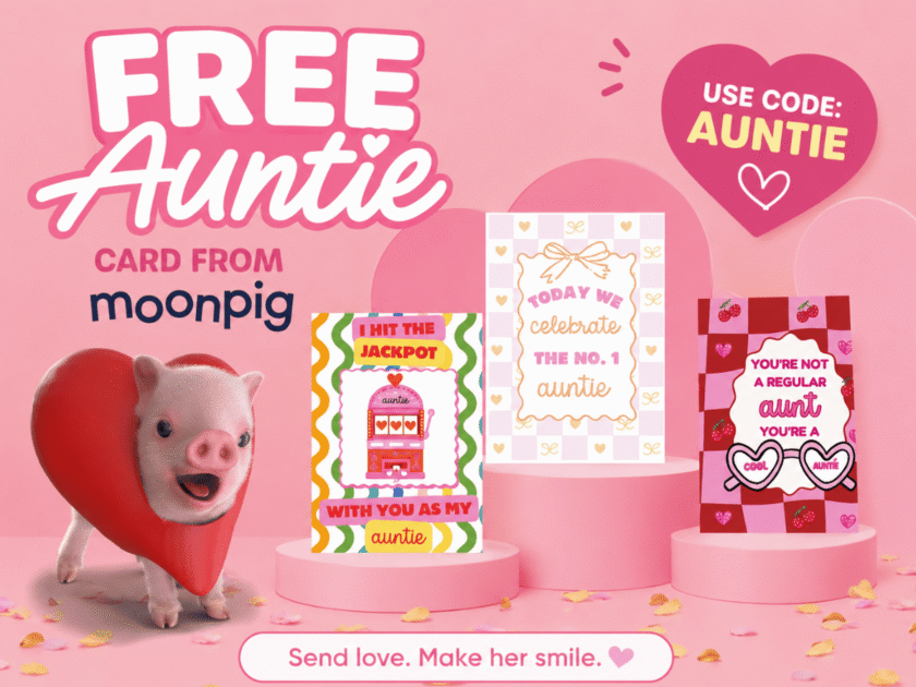 Free Moonpig “Auntie” Card! A $7.99 Value!